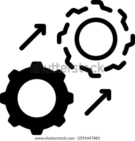 Digital Twin Icon Element For Design