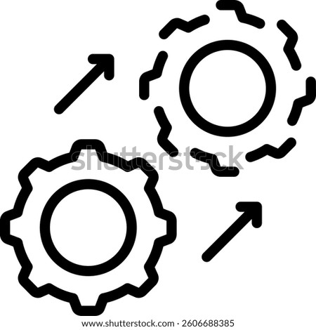 Digital Twin Icon Element For Design