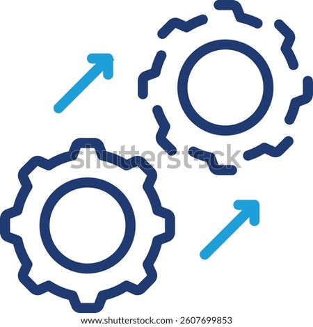 Digital Twin Icon Element For Design