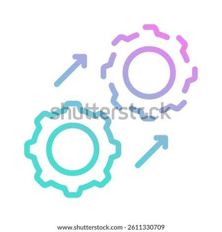 Digital Twin Icon Element For Design