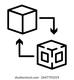 Colección de Vector único Digital Twin Icon