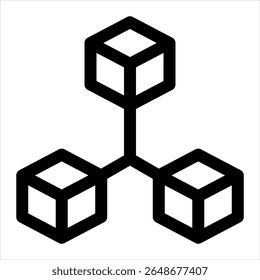 digital twin icon vector illustration on white background