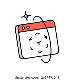 Icono de gemelo digital con fondo blanco Vector Ilustración de stock