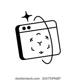 Icono de gemelo digital con fondo blanco Vector Ilustración de stock