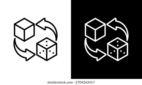 Digital Twins With Icon Set Design