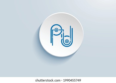 
Digital Twins Icon Vector Design