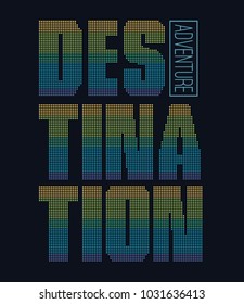 Digital typographical slogan design