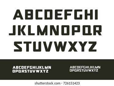 Digital uppercase alphabet. Futuristic technology font. Modern monogram template. Minimalistic vector design typeface. Logo template set. The first letter of the title.