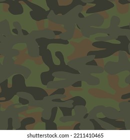 Digital Urban Camouflage. Woodland Tree Print. Abstract Vector Background. Beige Camo Paint. Camo Khaki Canvas. Seamless Paint. Green Vector Pattern. Hunter Brown Texture. Repeat Seamless Camoflage.