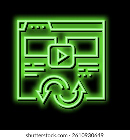 digital value converter neon light sign vector. digital value converter illustration
