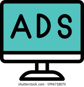 digital vector colour line icon