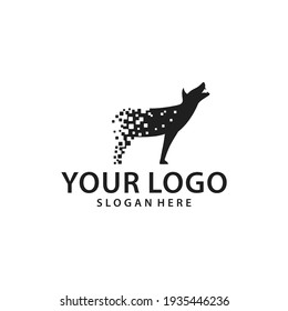 diseño de ilustración de perro vectorial digital
