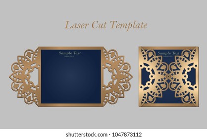 Digital vector file for laser cutting. The envelope is an invitation card.