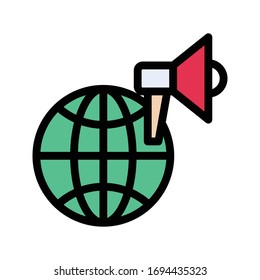 digital vector flat color icon 