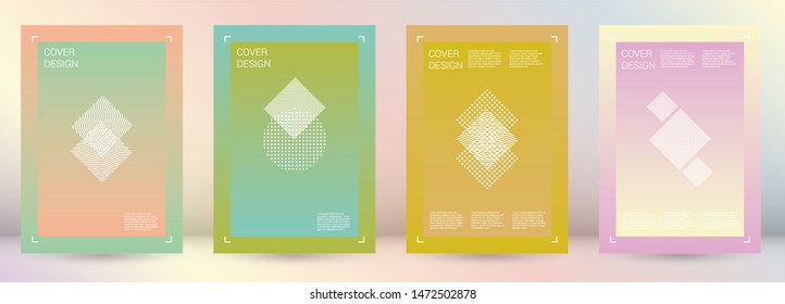 Digital Vector Geometric Cover Design with Gradient and Abstract Lines and Figures for your Business. Leaflet Design with Hologram, Gradient Effect for Music Festival