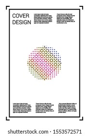 Digital Vector Geometric Cover Design with Gradient and Abstract Lines and Figures for your Business. Coverage Design with Hologram, Gradient Effect for Annual Report.