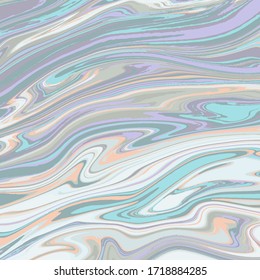 Digital vector illustration of green, grey, violet and light orange liquid.