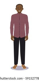 Digital vector illustration man pose standing