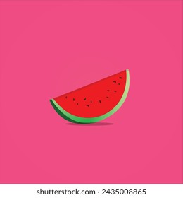 Digital vector  illustration of watermelon