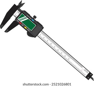 Ícone de calibrador Vernier digital para seu design, logotipo