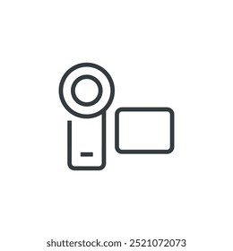 Digital video camera camcorder icon, vector illustration