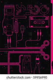 Digital video camera design template.
