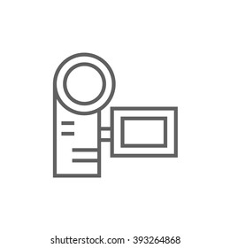 Digital video camera line icon.