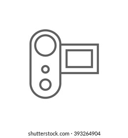 Digital video camera line icon.