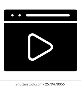 Digital Video Icon Element For Design