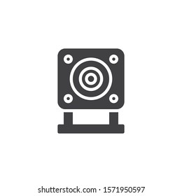 Digital video recorder vector icon. filled flat sign for mobile concept and web design. Car DVR camera glyph icon. Symbol, logo illustration. Vector graphics