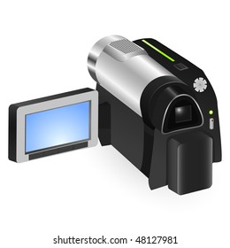 digital video-camera isolated on a white background