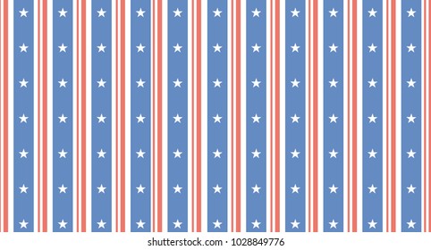 Digital vintage painting. Abstract geometric colorful vector banner and background. Stars and stripes