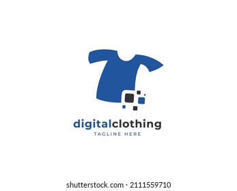 Digital Virtual Clothing Tshirt Logo Digital Stock Vector (Royalty Free ...