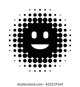 Digital / virtual intelligent personal assistant flat vector icon for apps and websites