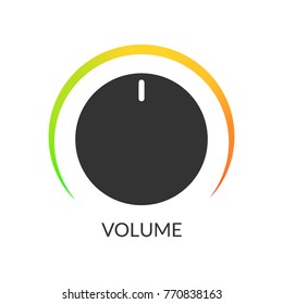 Digital volume regulator. Sound power controller illustration