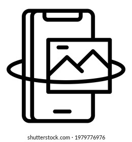 Digitales Vektorsymbol. Umriss-Digital-Vektorsymbol für Webdesign einzeln auf weißem Hintergrund