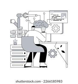 Ilustración vectorial de concepto abstracto de cartera digital. Tecnología de pago, herramienta de banca digital, sistema de pago, banco móvil, cartera electrónica, instrumento de compra, metáfora abstracta de transferencia de dinero.