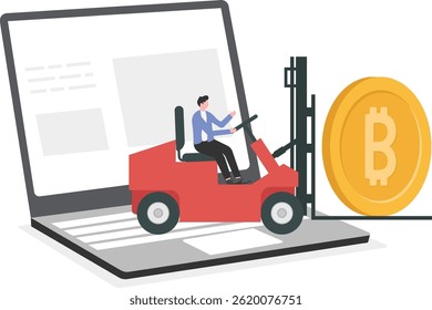 Digital Wallet Concept with Bitcoin

