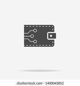 Digital wallet concept icon. Simple element illustration. digital wallet concept flat symbol design. Can be used for web and mobile UI/UX.