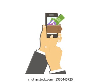 digital wallet concept symbol design from Digital economy collection. Can be used for web and mobile