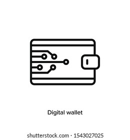 digital wallet creative icon, Simple element illustration, digital wallet concept symbol design from Digital economy collection