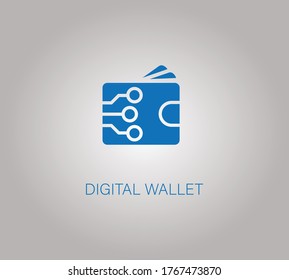 Digital wallet creative icon. Simple element illustration. digital wallet concept symbol design from Digital economy collection. Can be used for web and mobile.