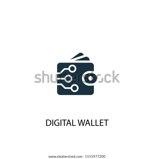 digital wallet creative icon. Simple\
element illustration. digital wallet concept symbol design from\
Digital economy collection. Can be used for web and\
mobile.