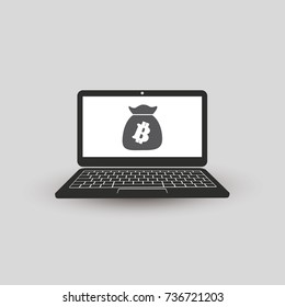 Digital Wallet for Cryptocurrency Concept Design - Bitcoin