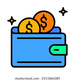 Digitale Brieftasche E Commerce Symbol