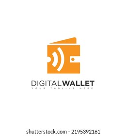 Digital Wallet E Payment Logo Design Vector Image. Logo Concept Of Credit Card, Crypto Wallet, Fast Online Payment.