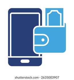 Elemento de icono de billetera digital para diseño