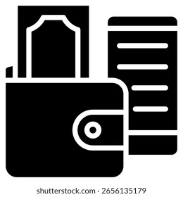 Digital Wallet Icon Element For Design