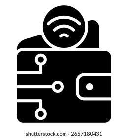 Digital Wallet Icon Element For Design