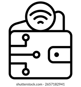 Digital Wallet Icon Element für Design